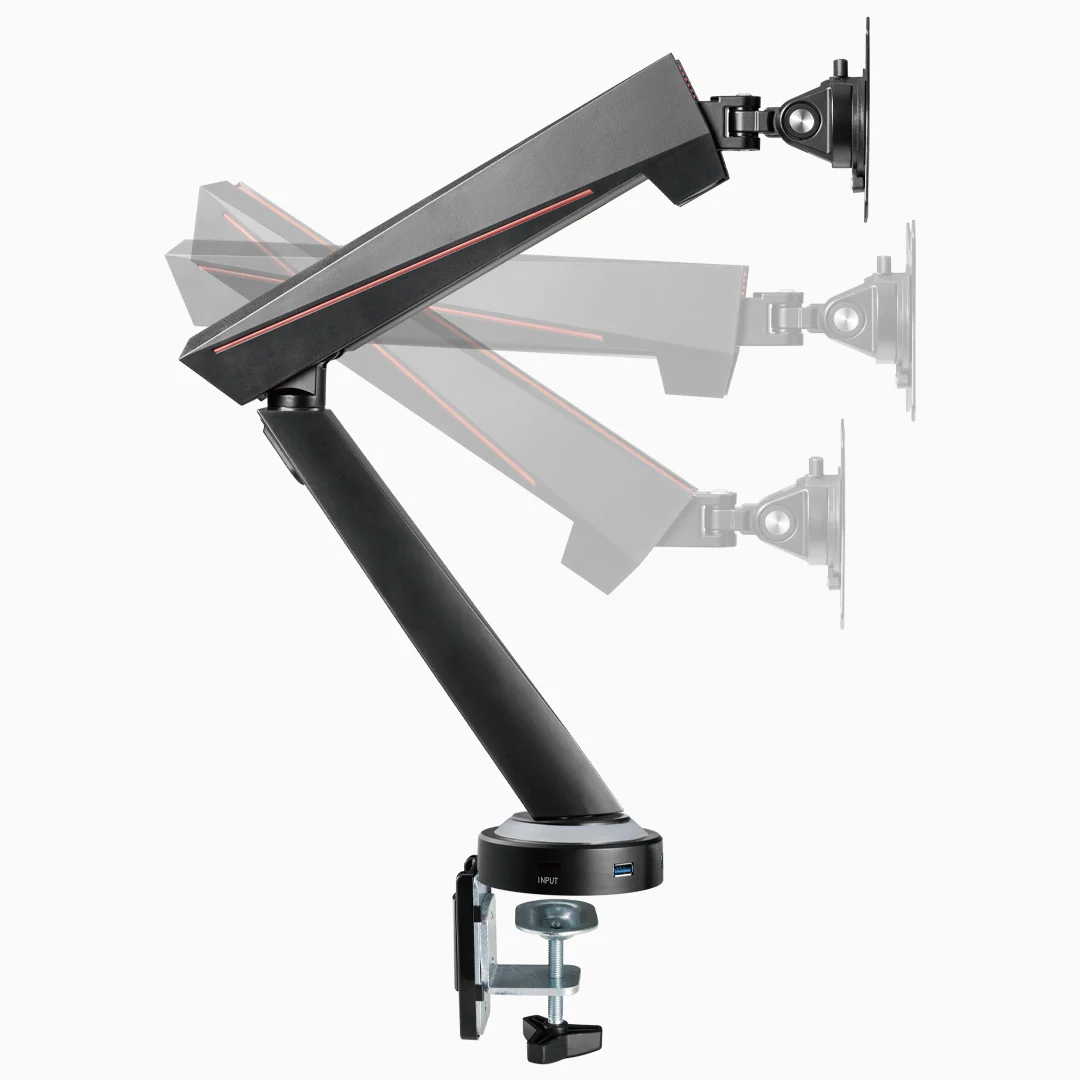 Desky Single LED Gaming Monitor Arm - Image 6