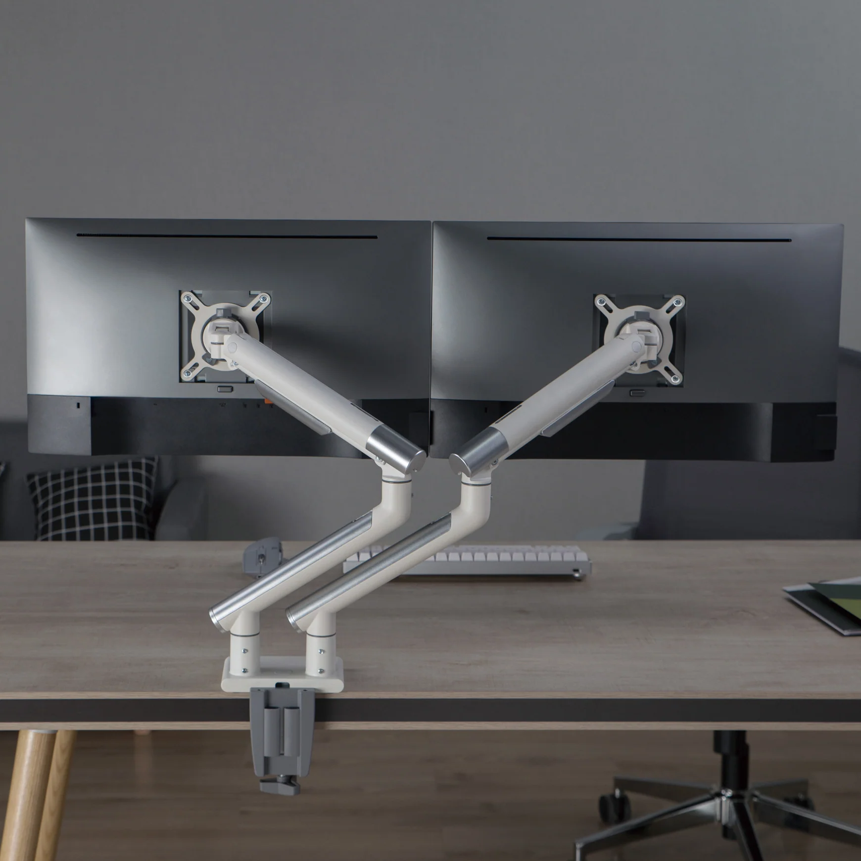 Desky Dual Slim Aluminium Monitor Arm - Image 3