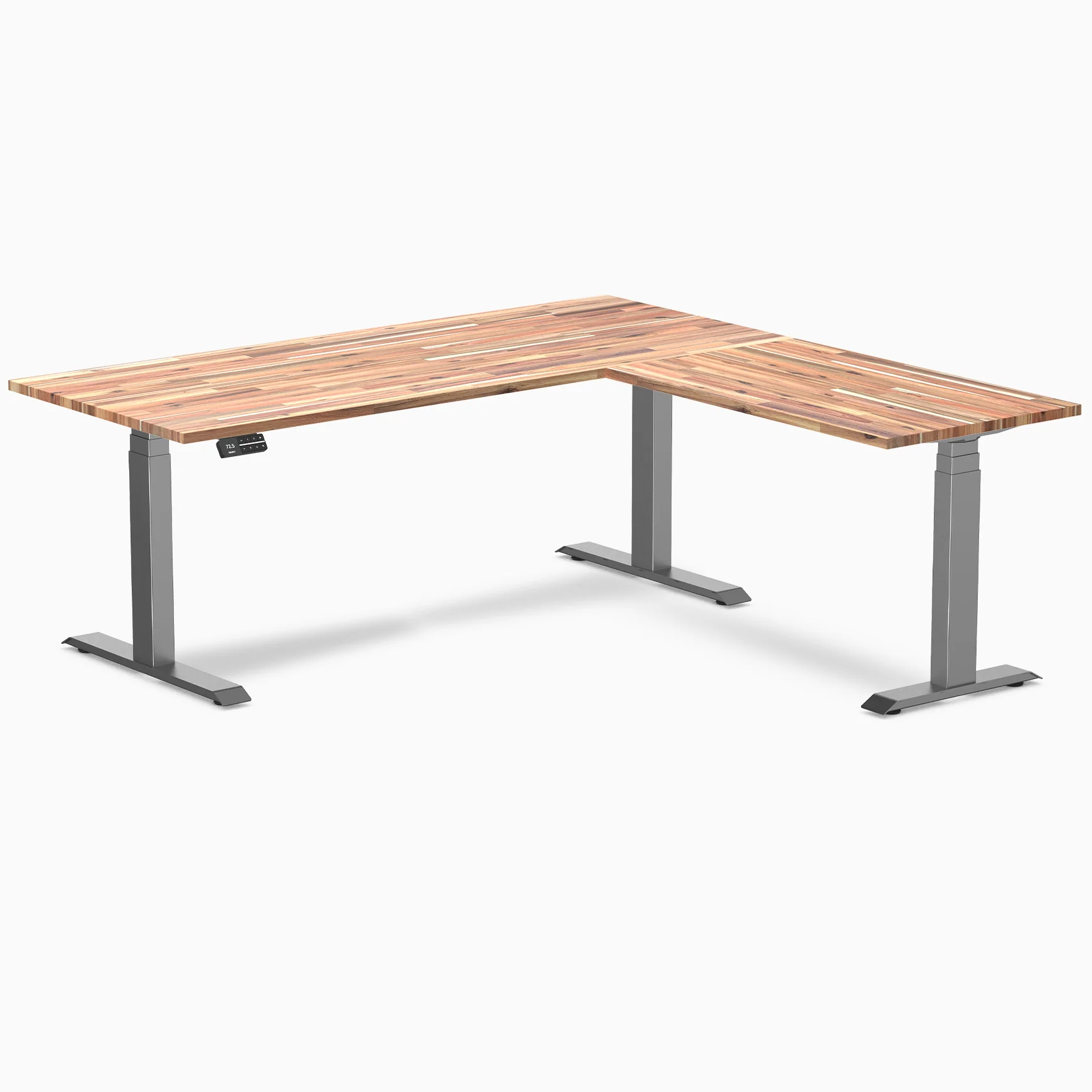 Desky Softwood L-Shape Sit Stand Desk - Image 5