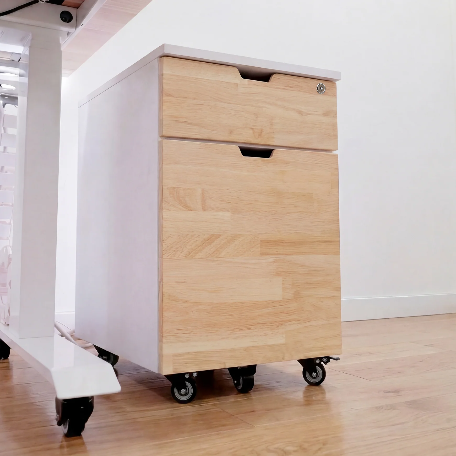 Desky Wooden Minimal Filing Cabinet - Image 3
