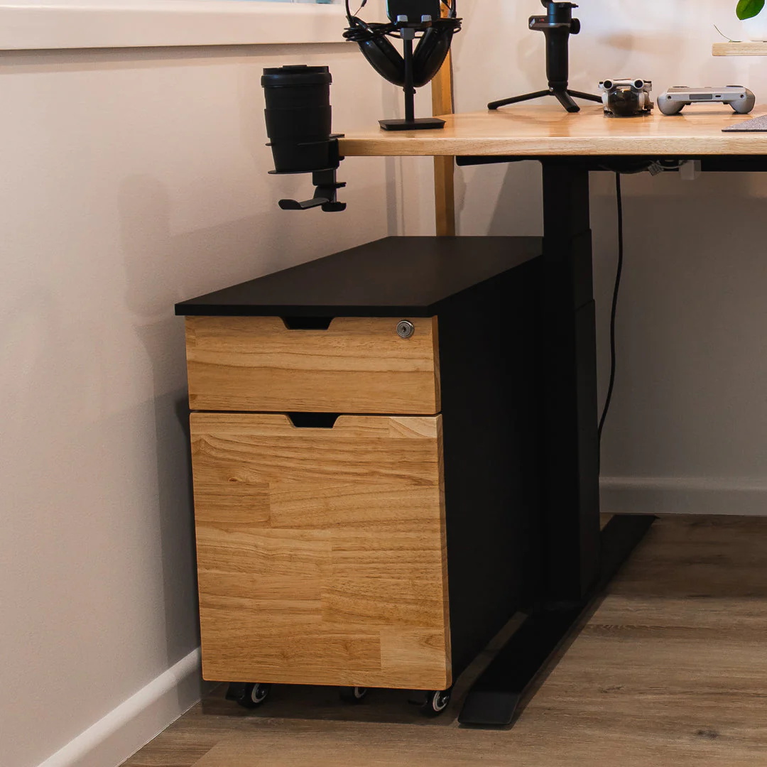 Desky Wooden Minimal Filing Cabinet - Image 4