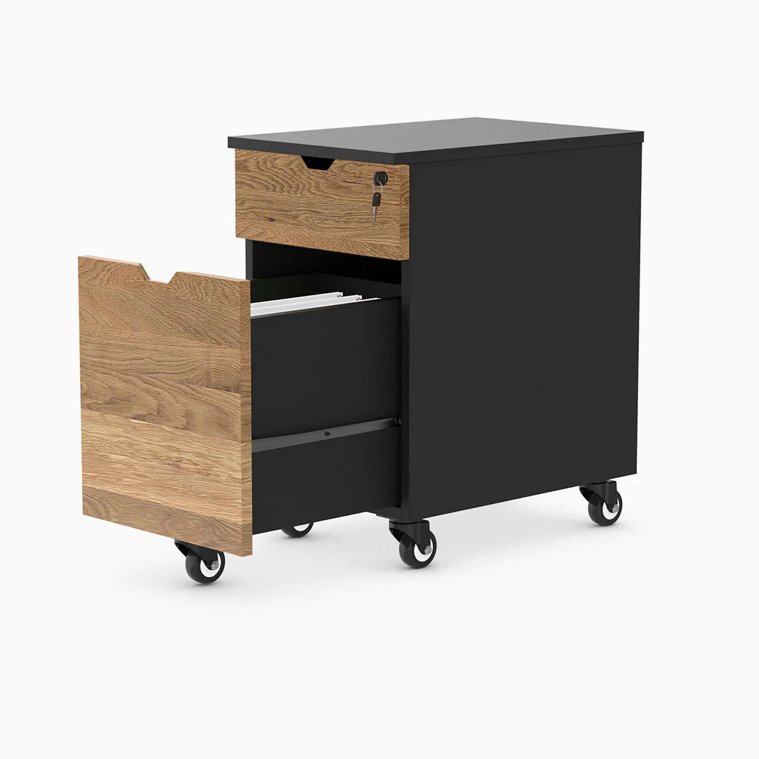 Desky Wooden Minimal Filing Cabinet - Image 7