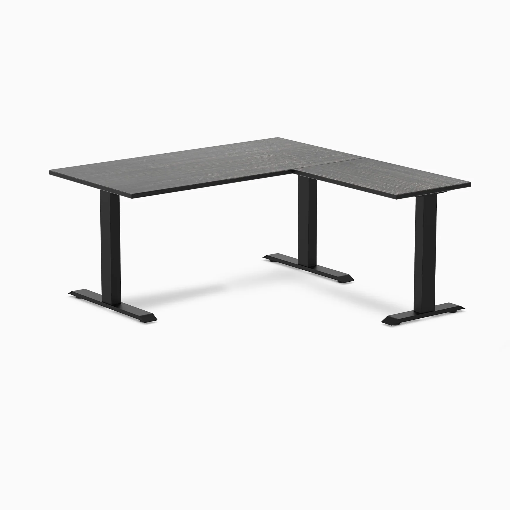 Desky Zero Bamboo L-Shape Office Desk - Image 13