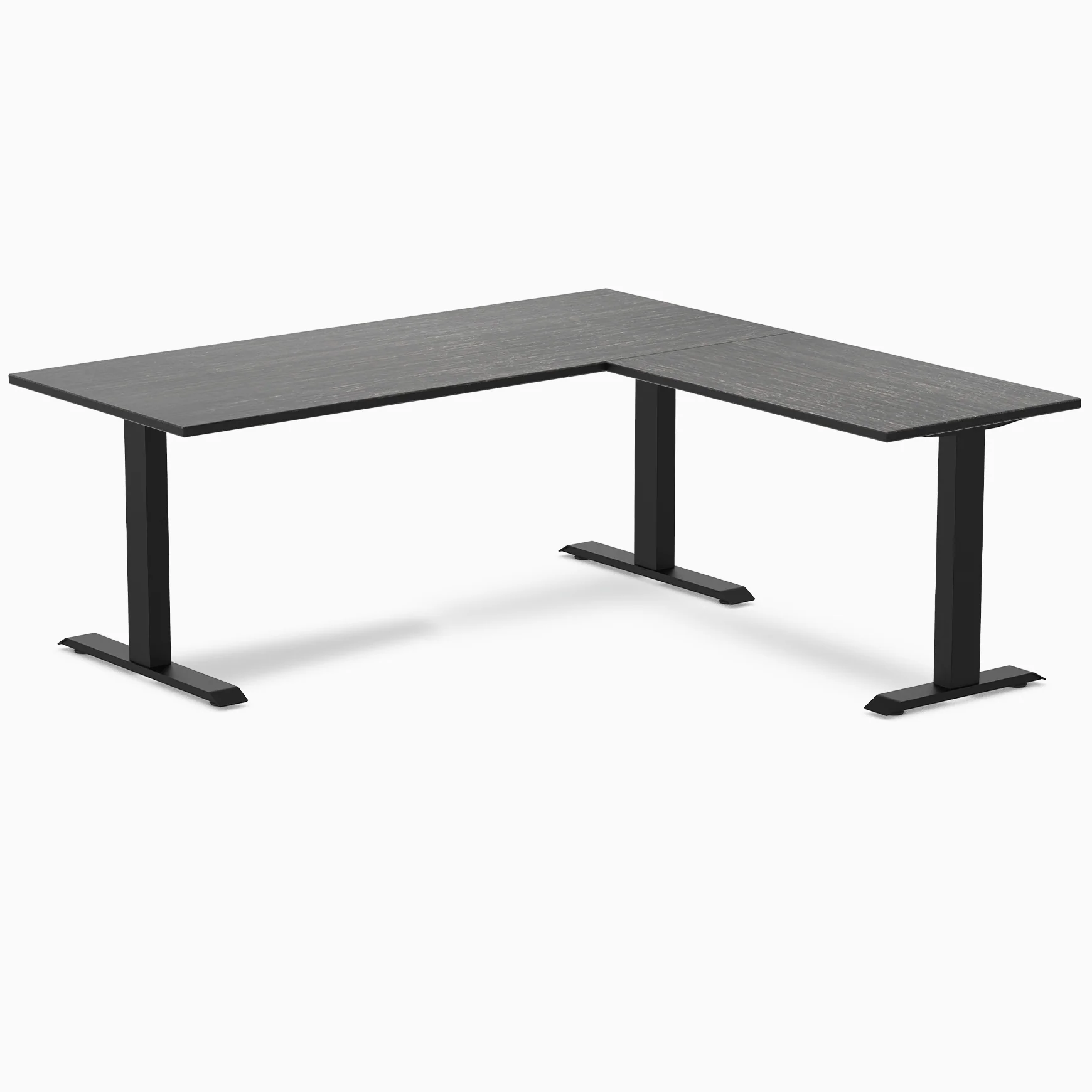 Desky Zero Bamboo L-Shape Office Desk - Image 17