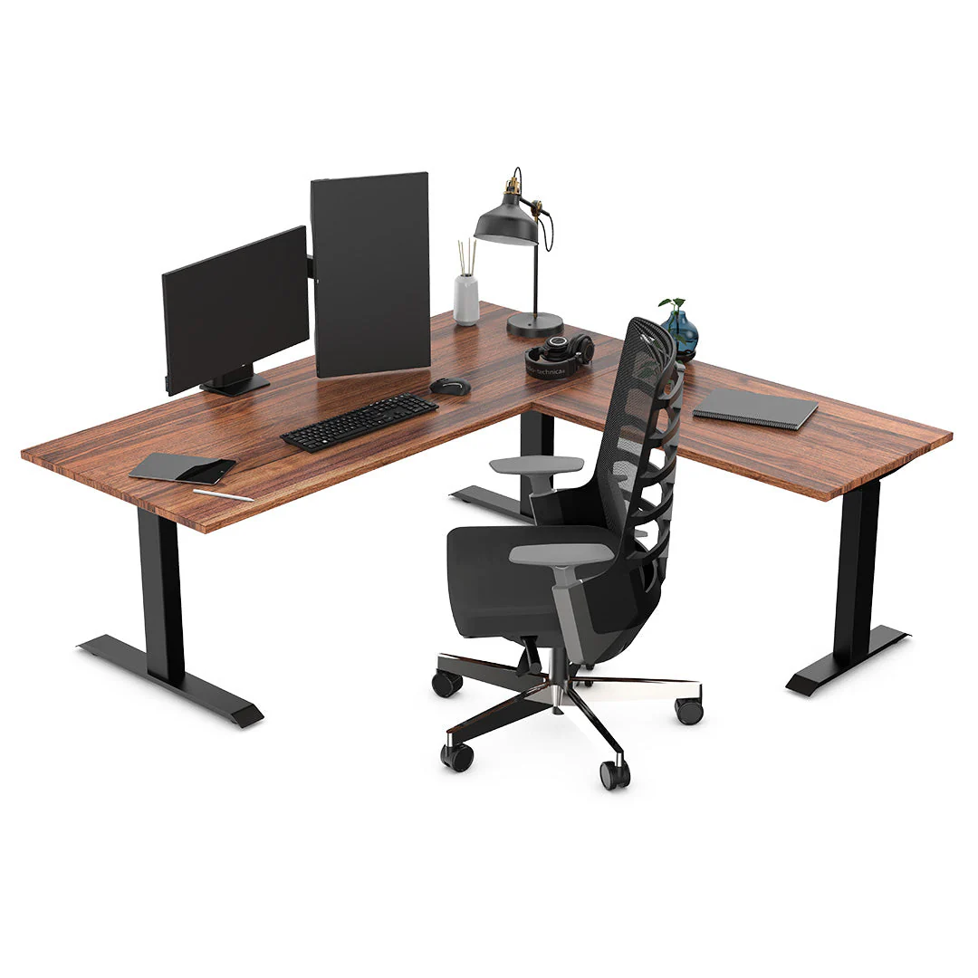 Desky Zero Hardwood L-Shape Office Desk - Image 2