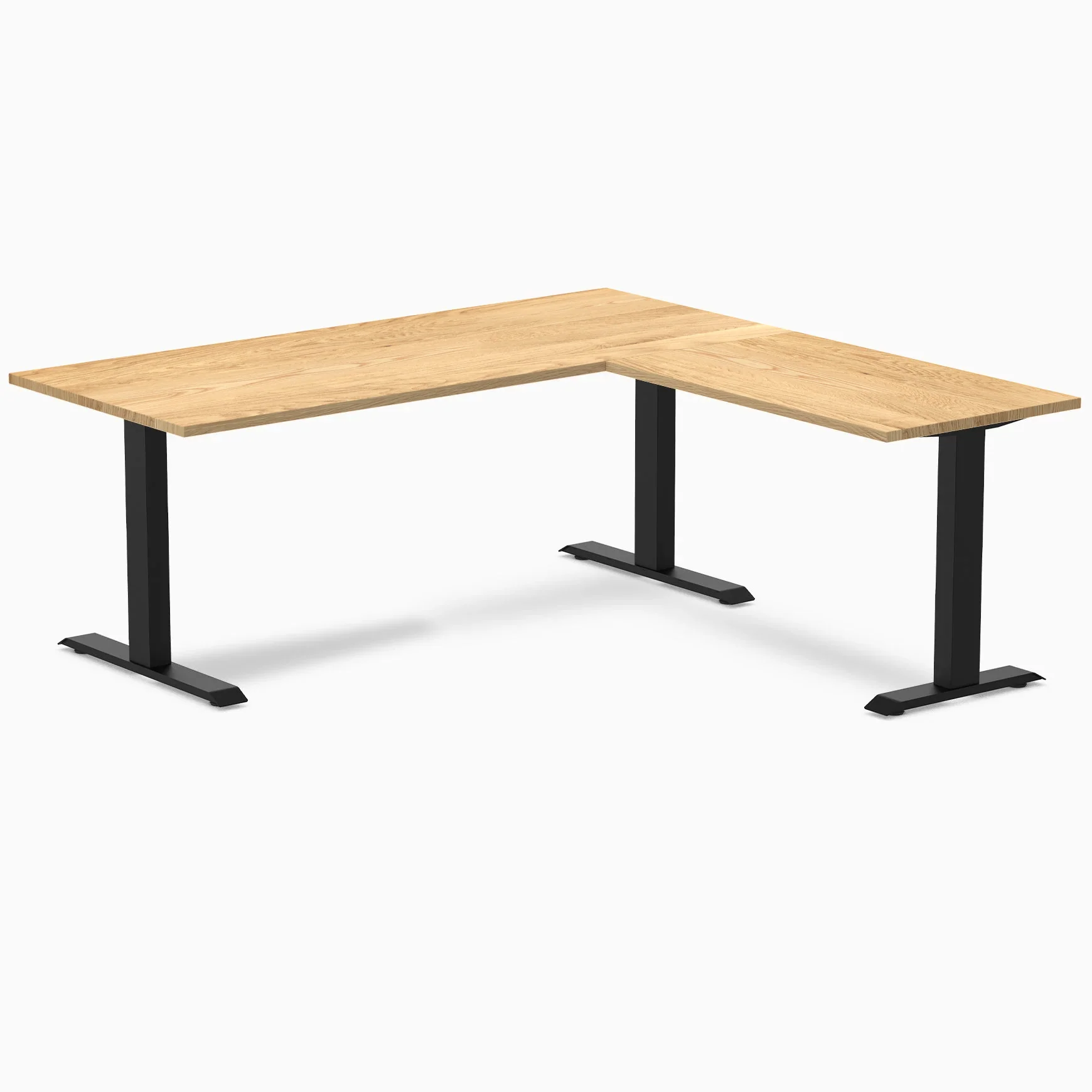 Desky Zero Hardwood L-Shape Office Desk - Image 62