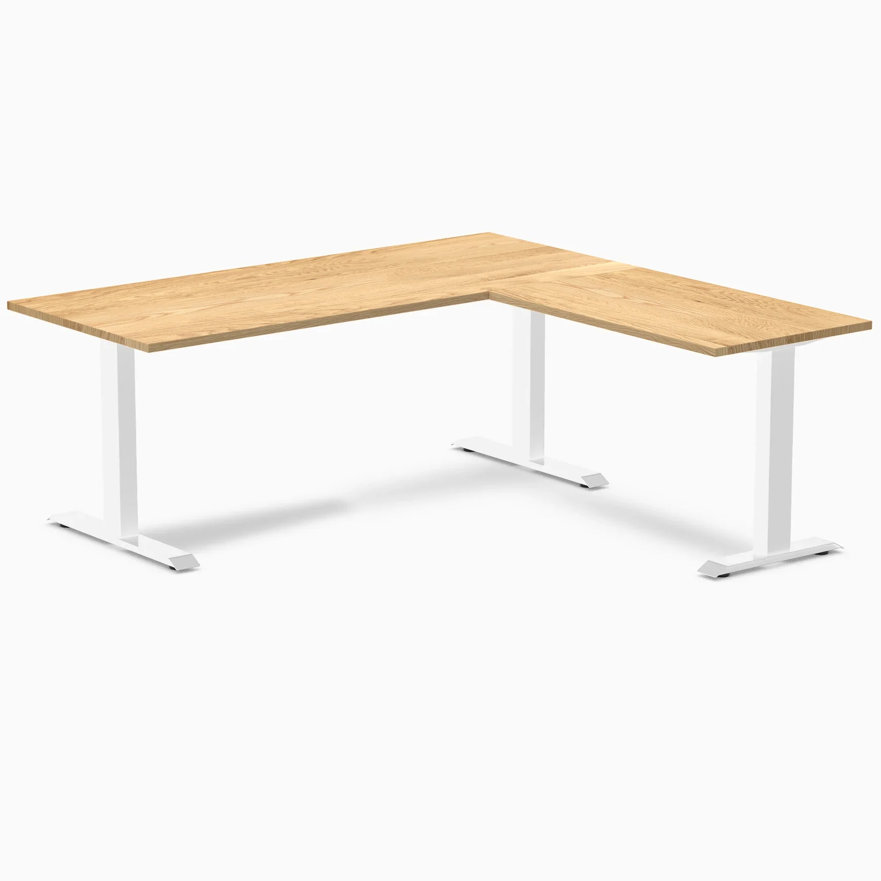 Desky Zero Hardwood L-Shape Office Desk - Image 63