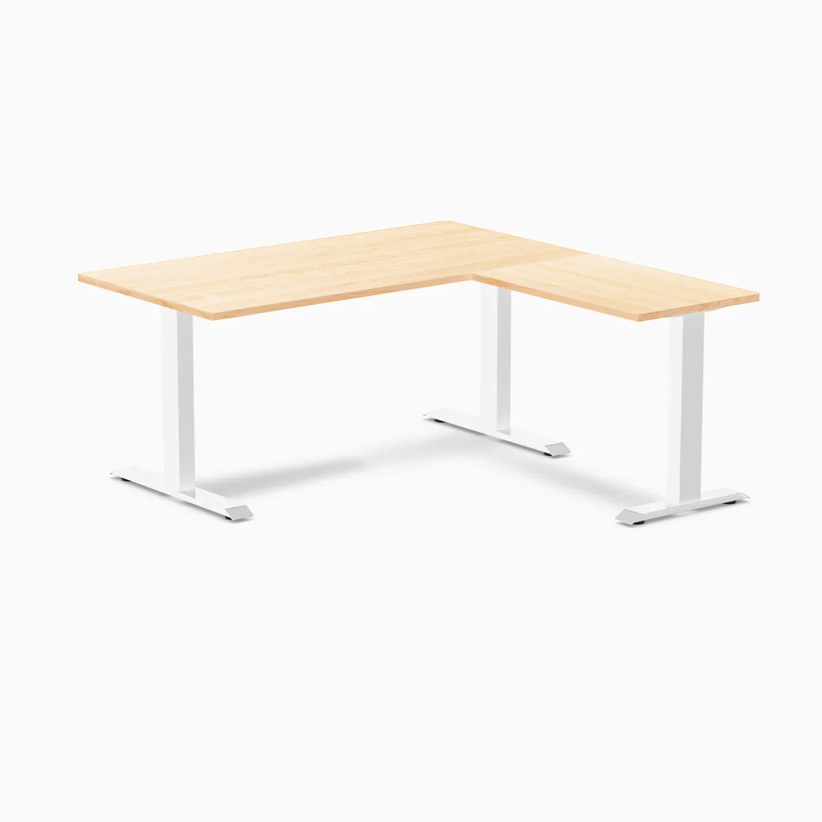 Desky Zero Hardwood L-Shape Office Desk - Image 67