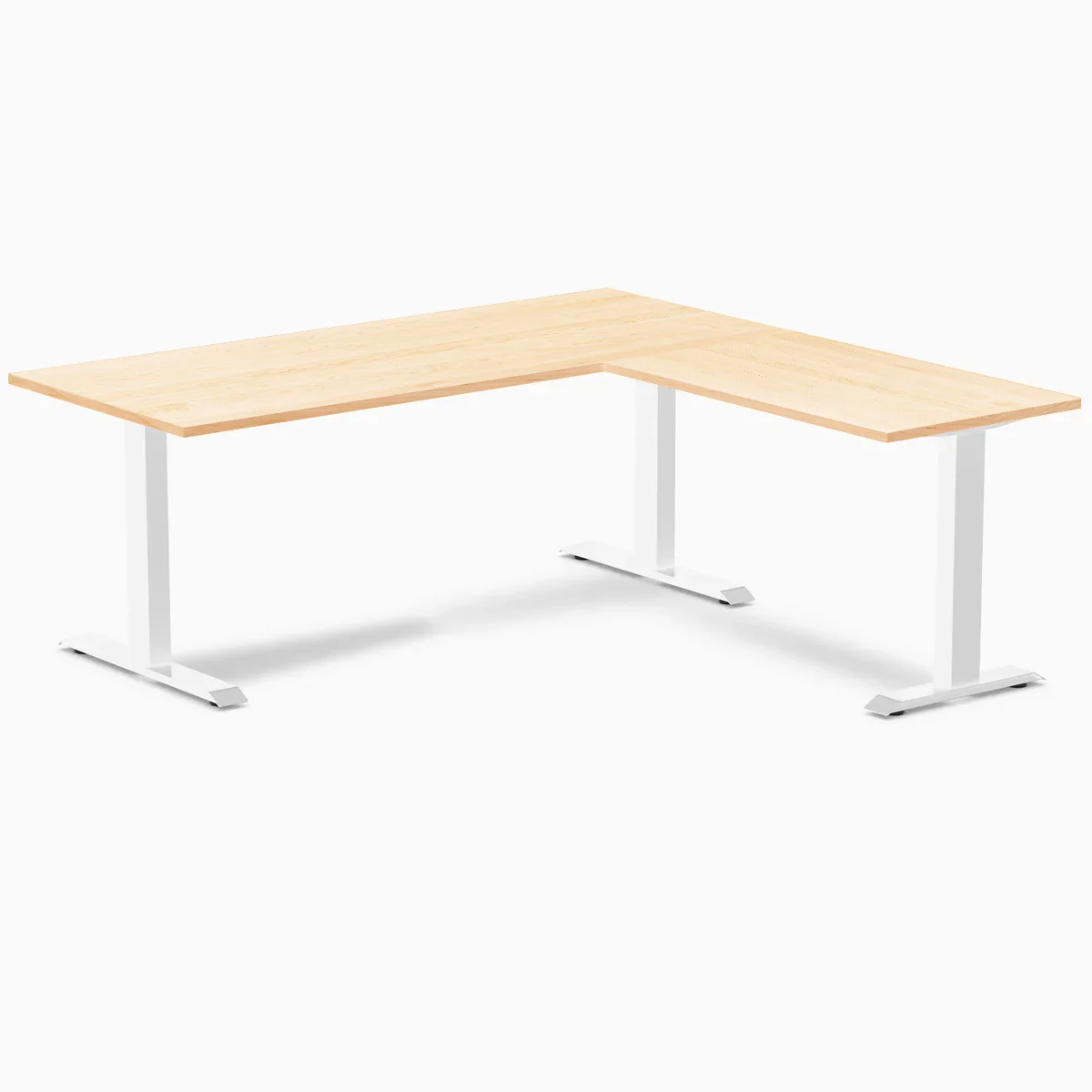 Desky Zero Hardwood L-Shape Office Desk - Image 71