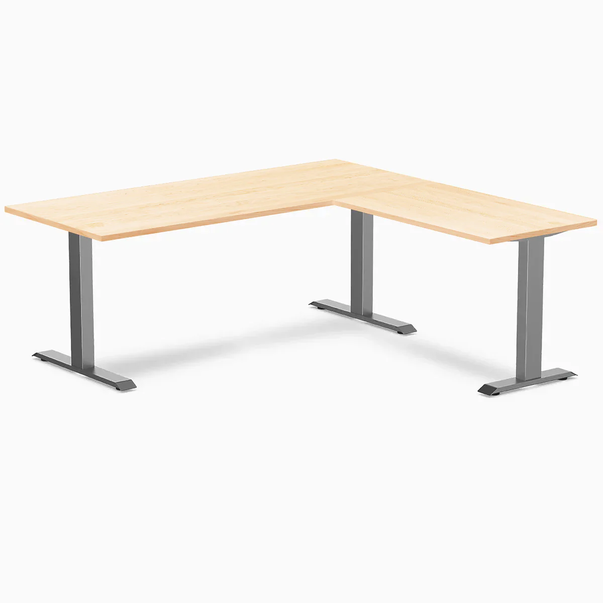 Desky Zero Hardwood L-Shape Office Desk - Image 72