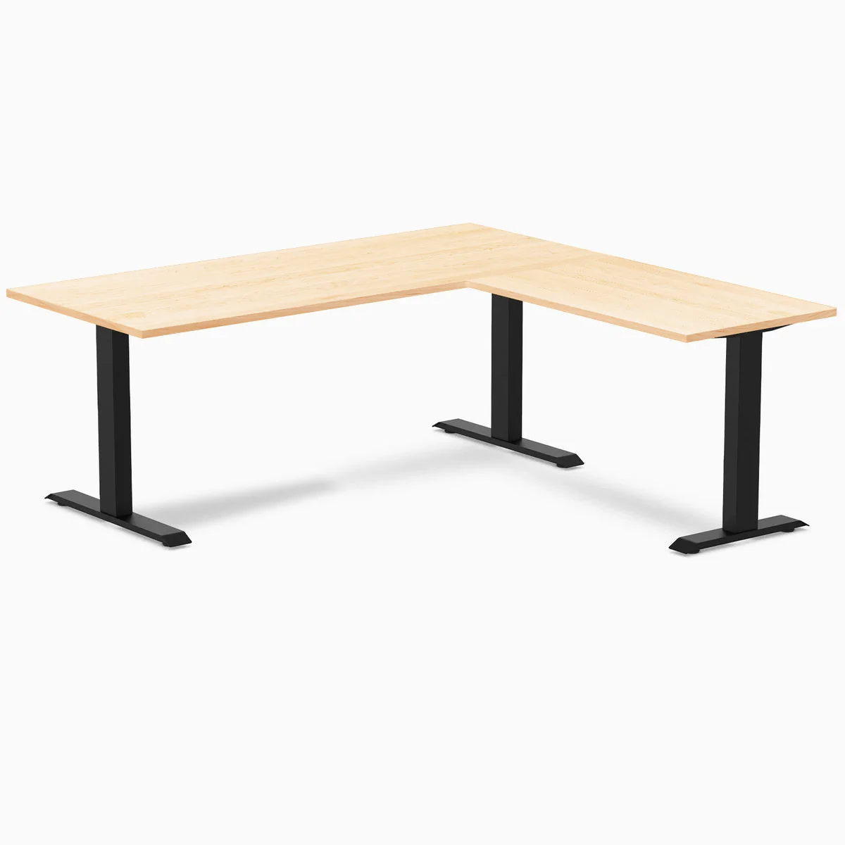 Desky Zero Hardwood L-Shape Office Desk - Image 73