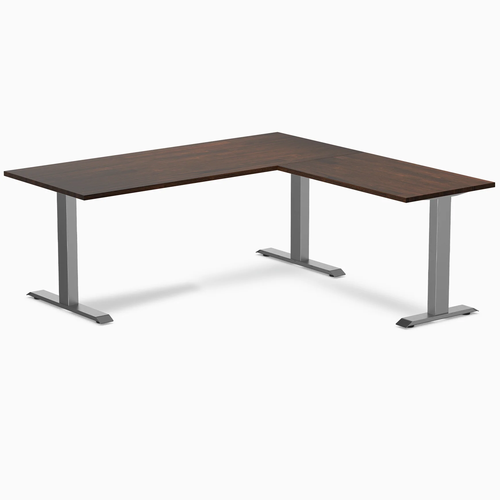 Desky Zero Rubberwood L-Shape Office Desk - Image 10