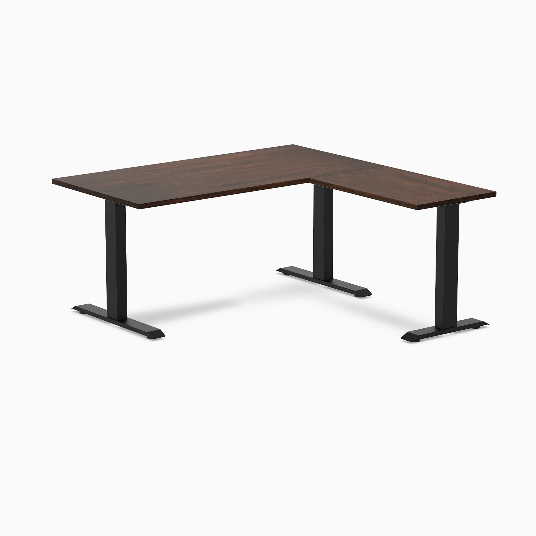 Desky Zero Rubberwood L-Shape Office Desk - Image 15