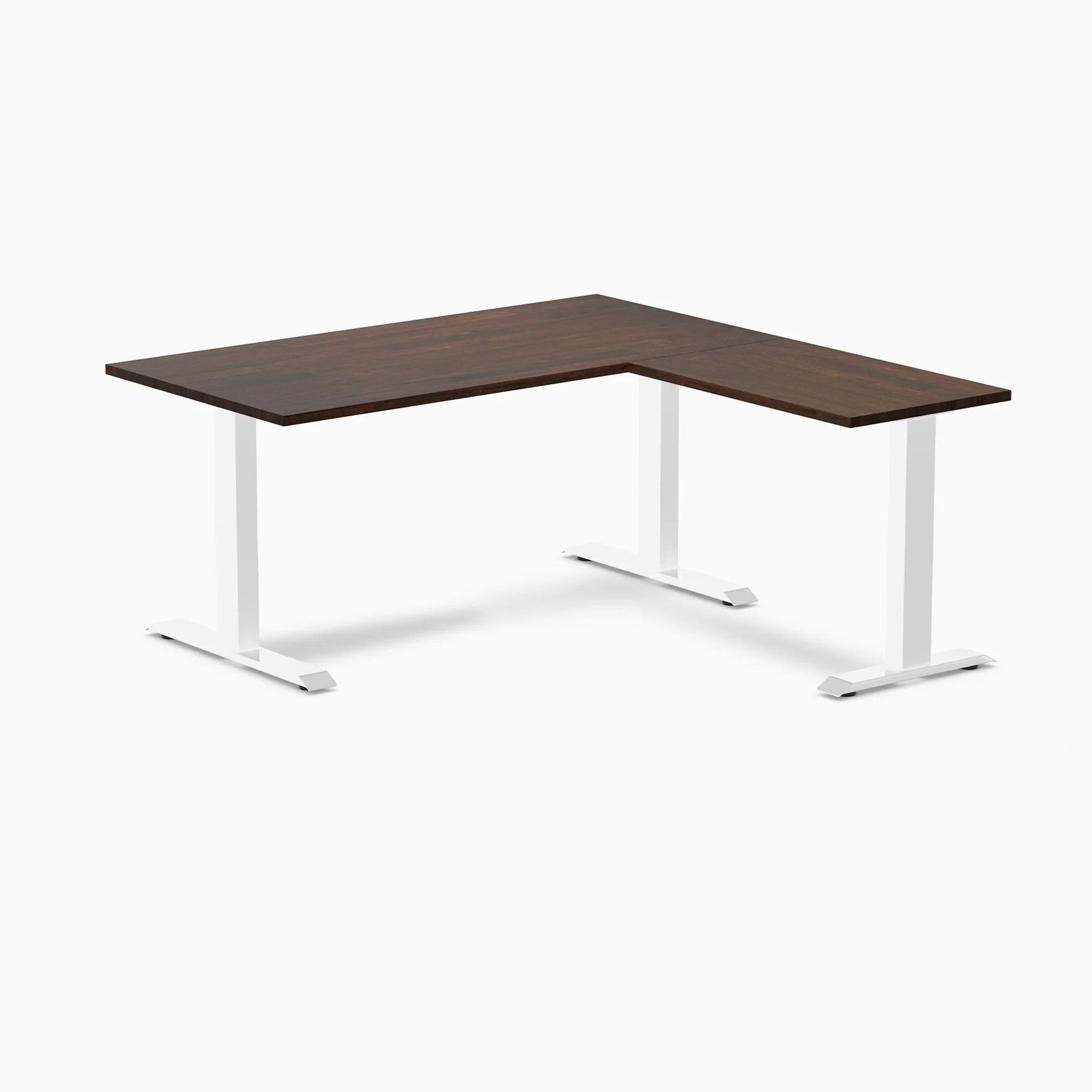 Desky Zero Rubberwood L-Shape Office Desk - Image 16