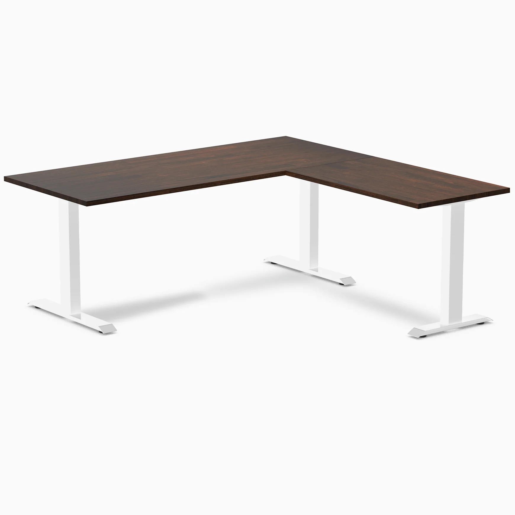 Desky Zero Rubberwood L-Shape Office Desk - Image 18