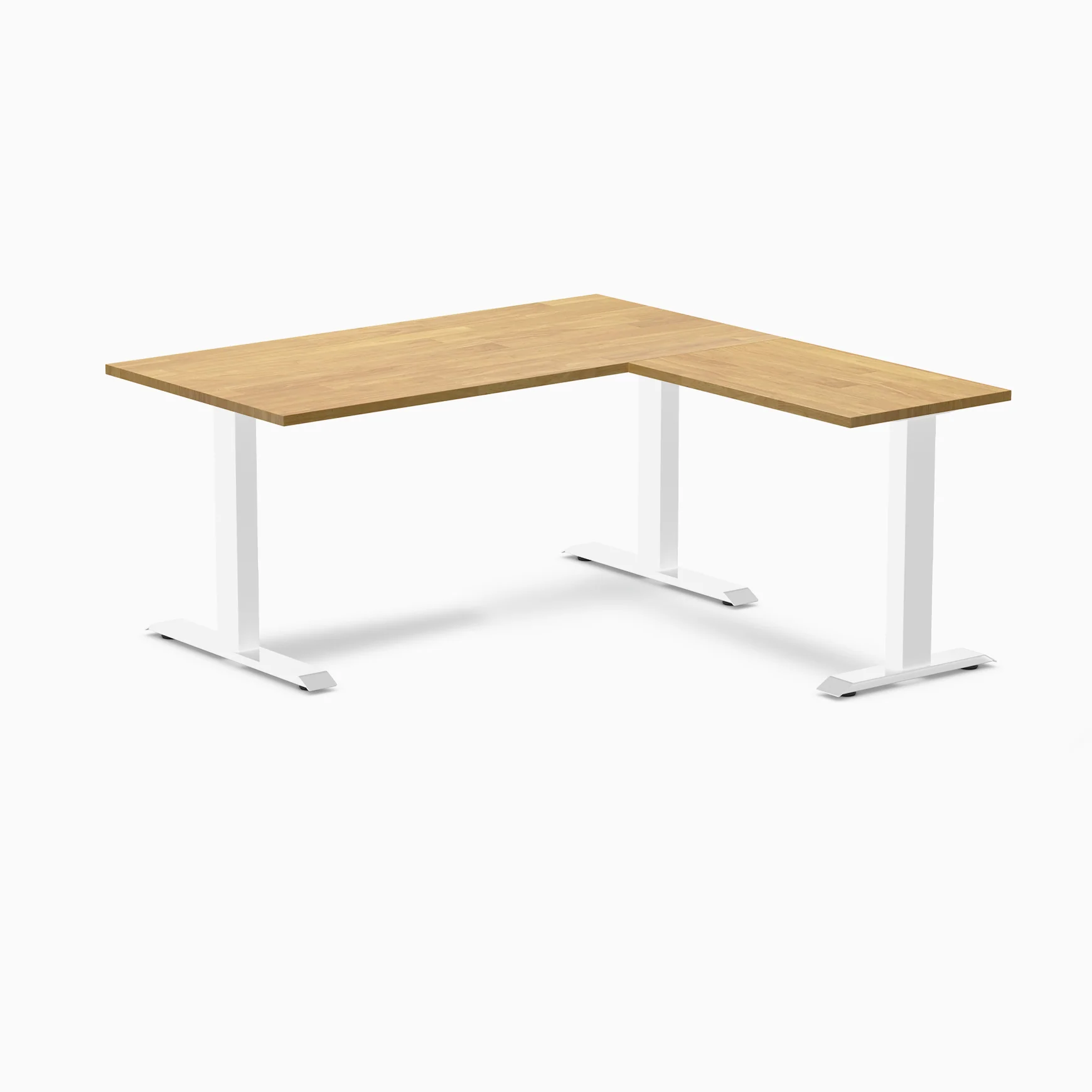 Desky Zero Rubberwood L-Shape Office Desk - Image 21