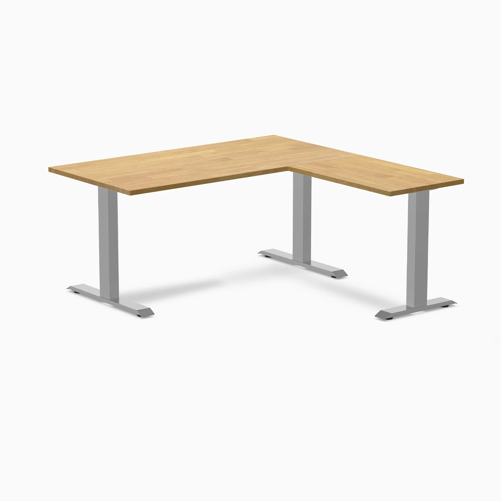 Desky Zero Rubberwood L-Shape Office Desk - Image 22