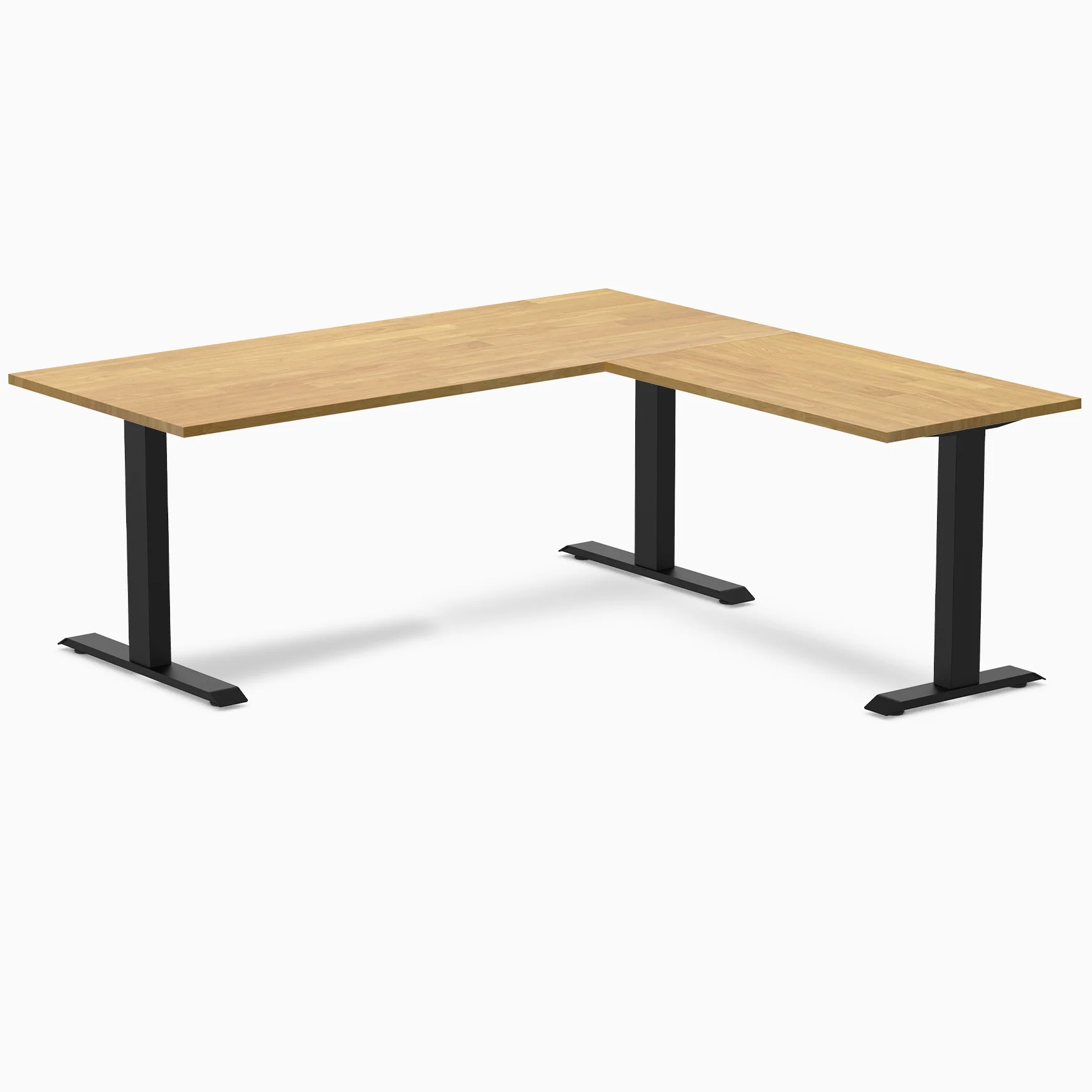 Desky Zero Rubberwood L-Shape Office Desk - Image 23
