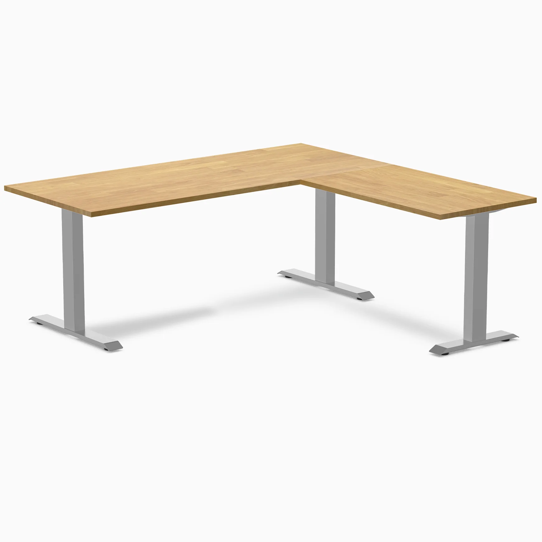 Desky Zero Rubberwood L-Shape Office Desk - Image 25