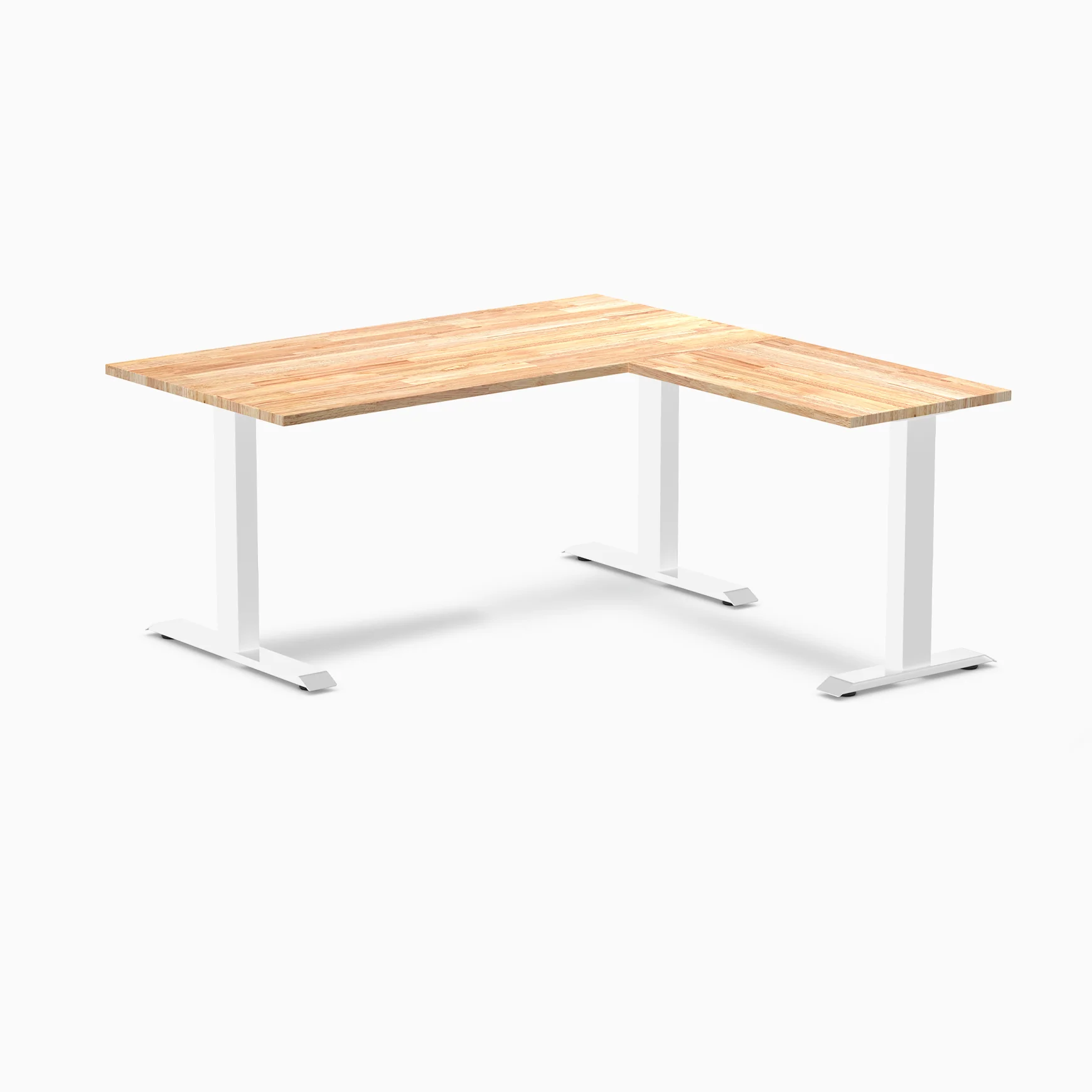Desky Zero Rubberwood L-Shape Office Desk - Image 27