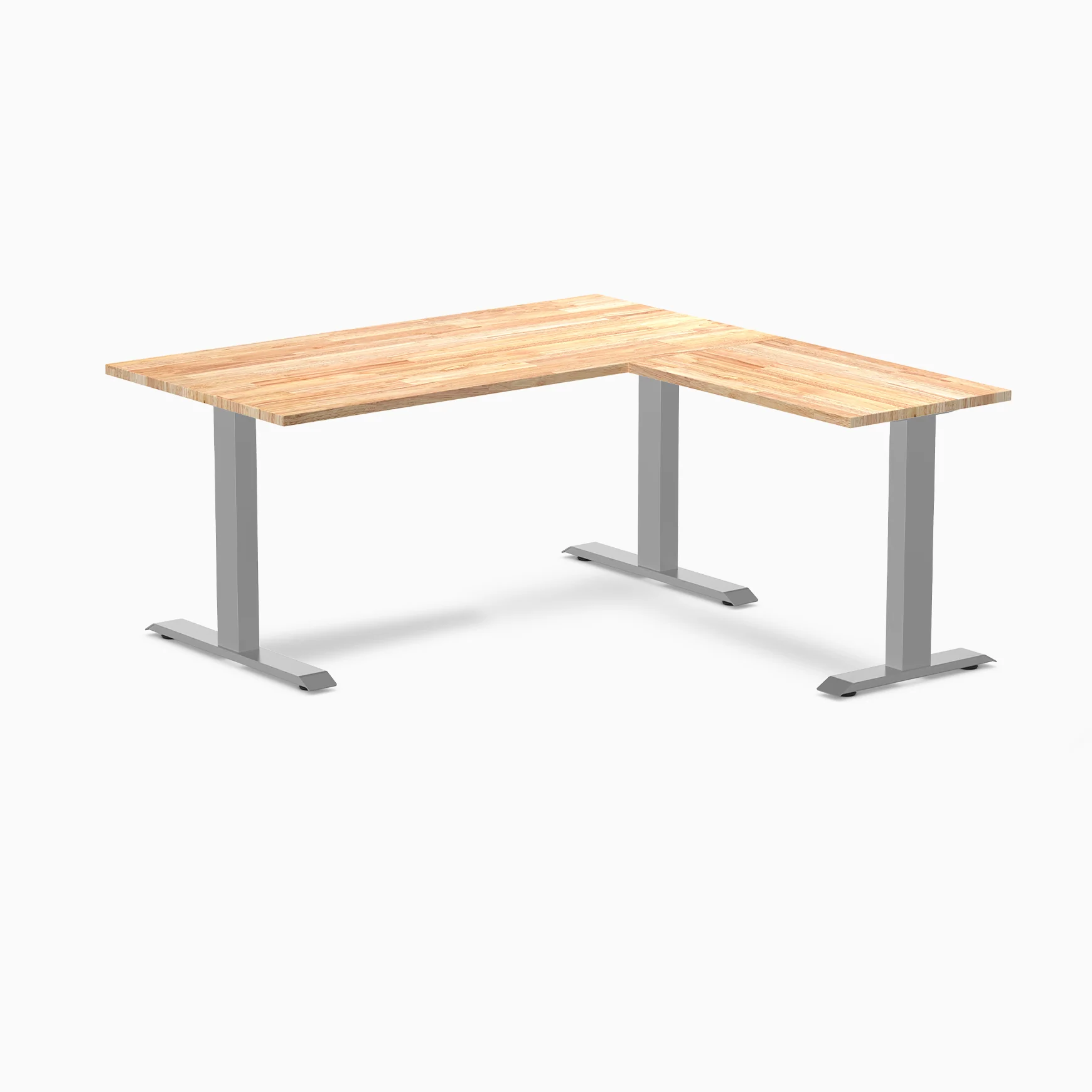 Desky Zero Rubberwood L-Shape Office Desk - Image 28