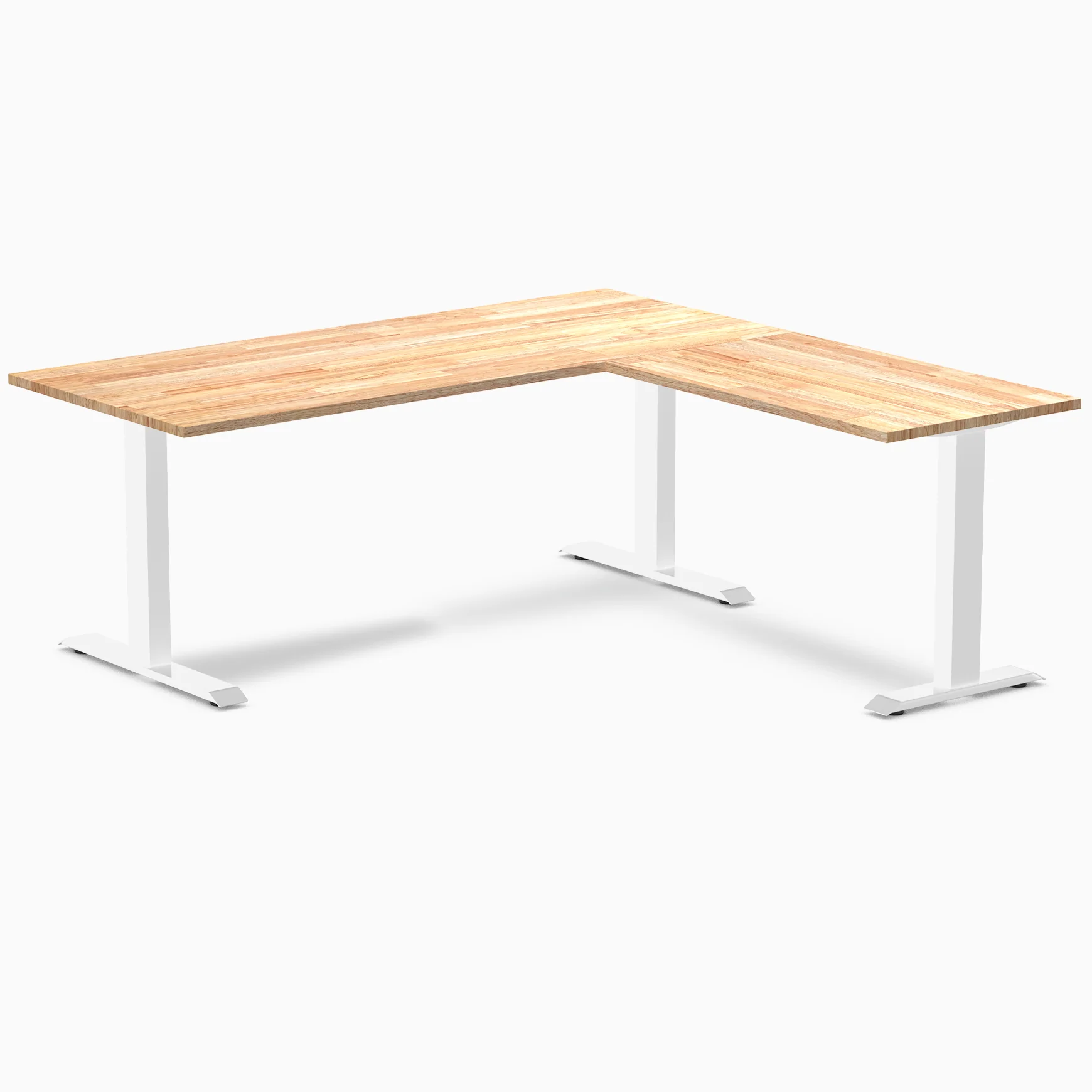 Desky Zero Rubberwood L-Shape Office Desk - Image 30