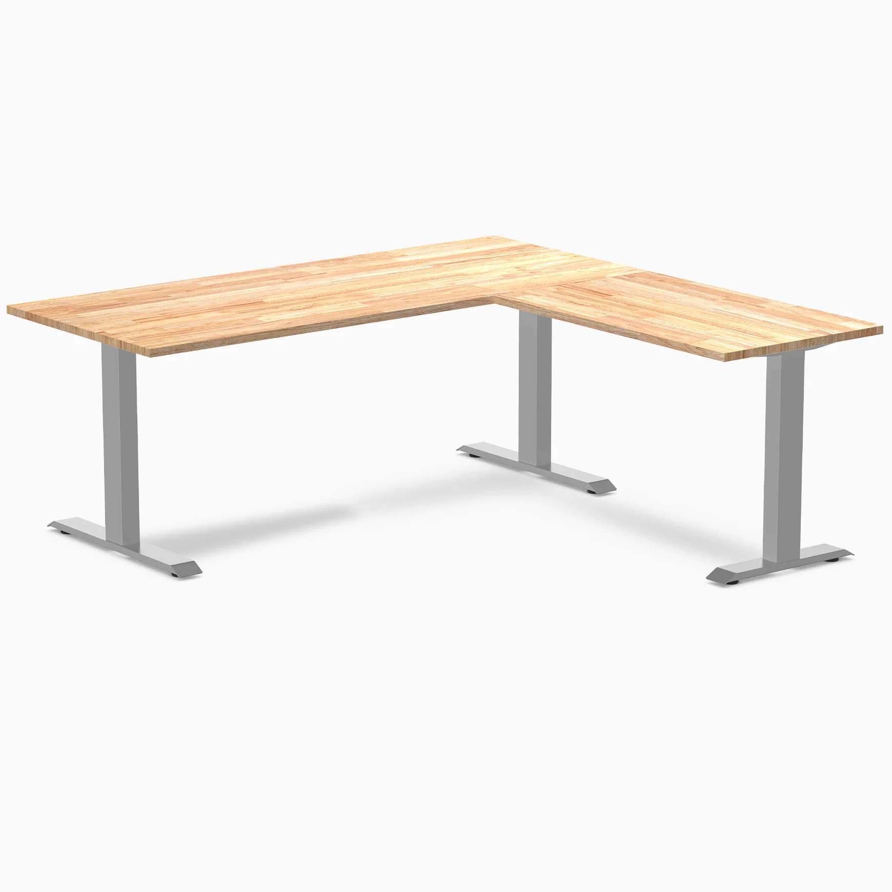 Desky Zero Rubberwood L-Shape Office Desk - Image 31