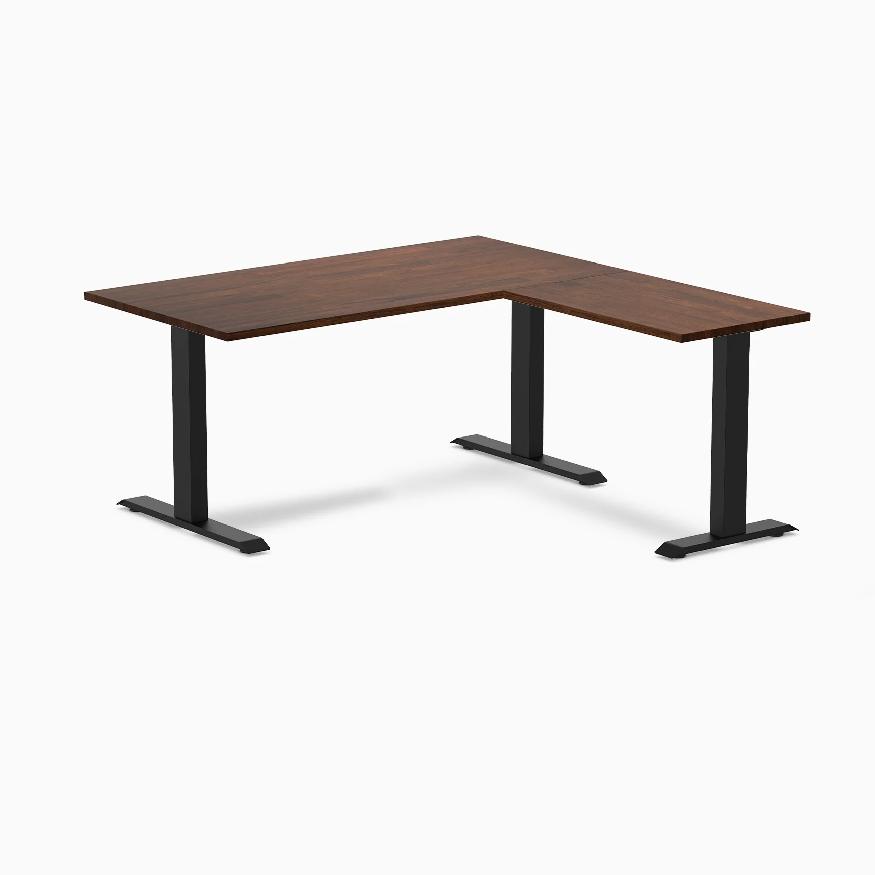 Desky Zero Rubberwood L-Shape Office Desk - Image 32