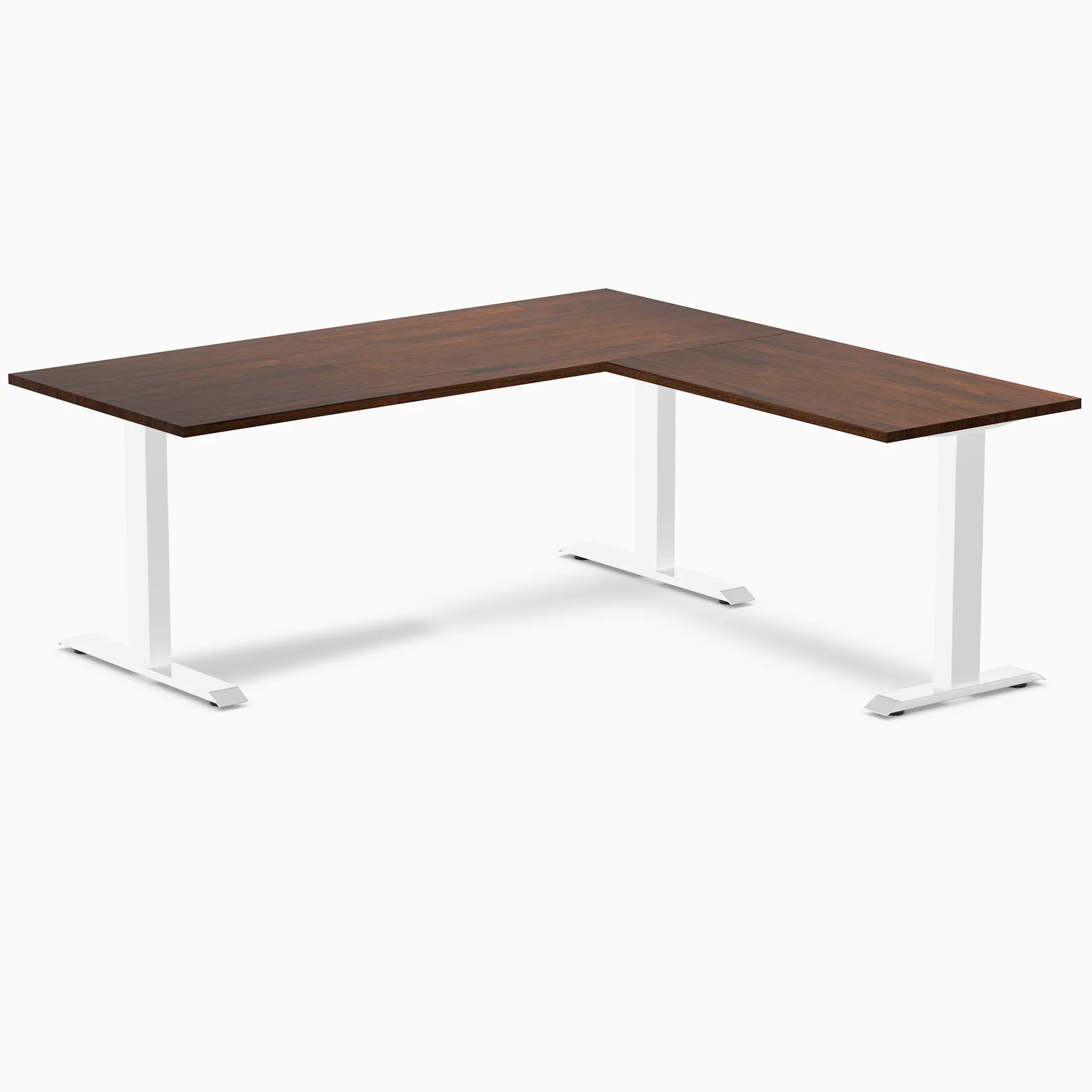 Desky Zero Rubberwood L-Shape Office Desk - Image 37