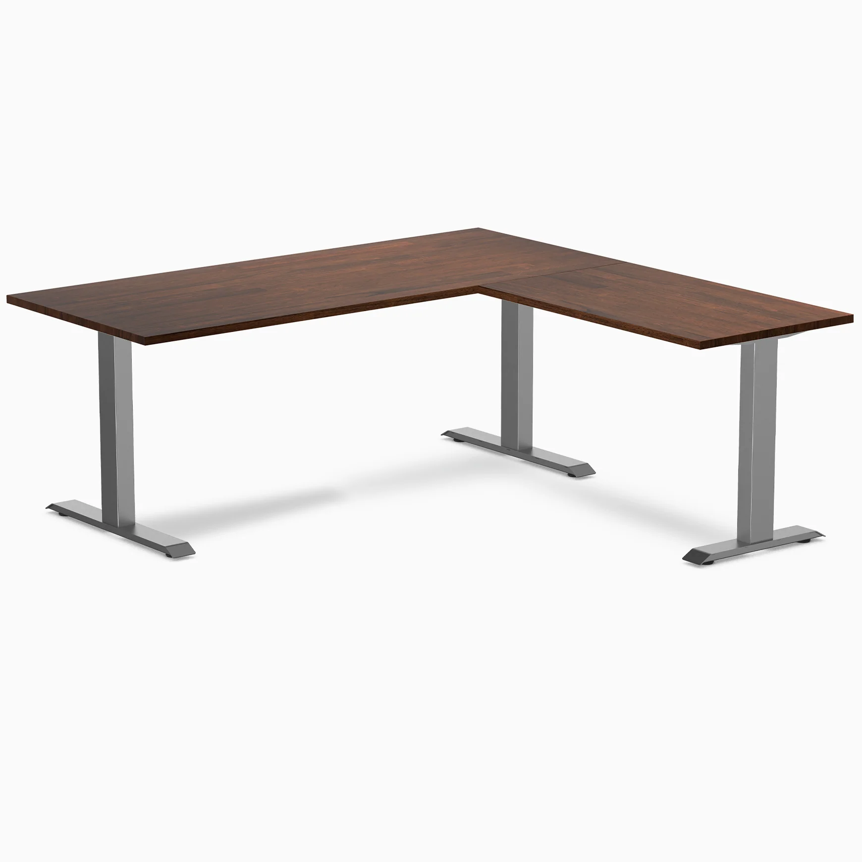Desky Zero Rubberwood L-Shape Office Desk - Image 38