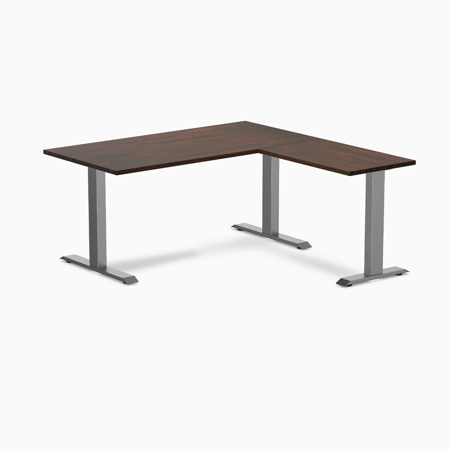 Desky Zero Rubberwood L-Shape Office Desk - Image 8